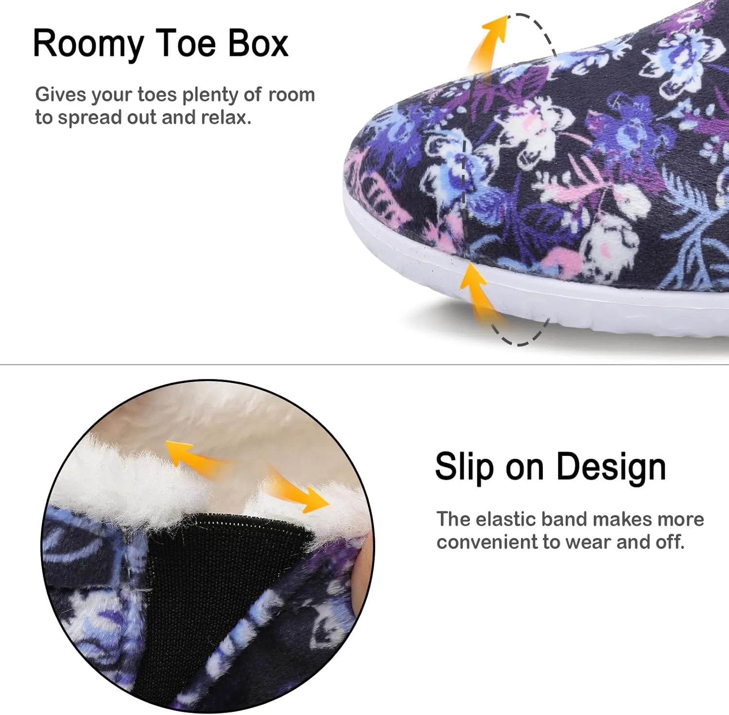 XIHALOOK Womens Mens Fuzzy Slippers Lightweight Closed Back House Shoes Slip on for Indoor Outdoor