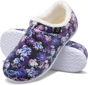 XIHALOOK Womens Mens Fuzzy Slippers Lightweight Closed Back House Shoes Slip on for Indoor Outdoor