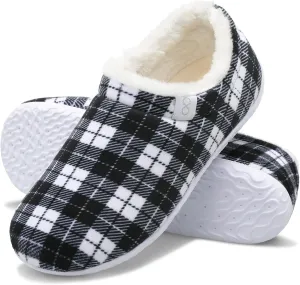 XIHALOOK Womens Mens Fuzzy Slippers Lightweight Closed Back House Shoes Slip on for Indoor Outdoor