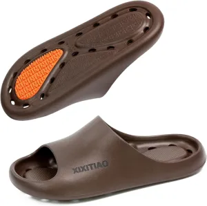 XIXITIAO Shower Shoes for Women Men,Non-Slip Pool Slides,Quick Drying Shower Slippers,Lightweight Shower Sandals with Drain Holes for College Dorm, Beach, Bathroom & Gym