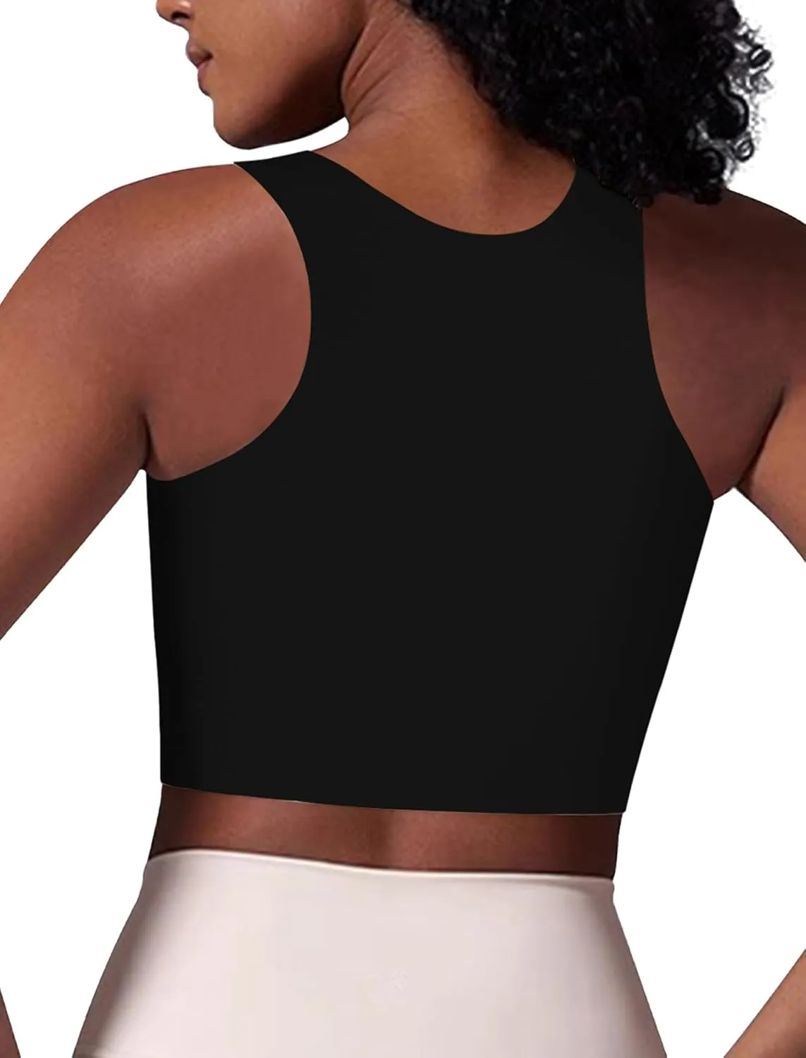 XUJI Seamless Chest Binder Women FTM Transgender Wireless Binder Sport Compression Bra Pullover Tank Top
