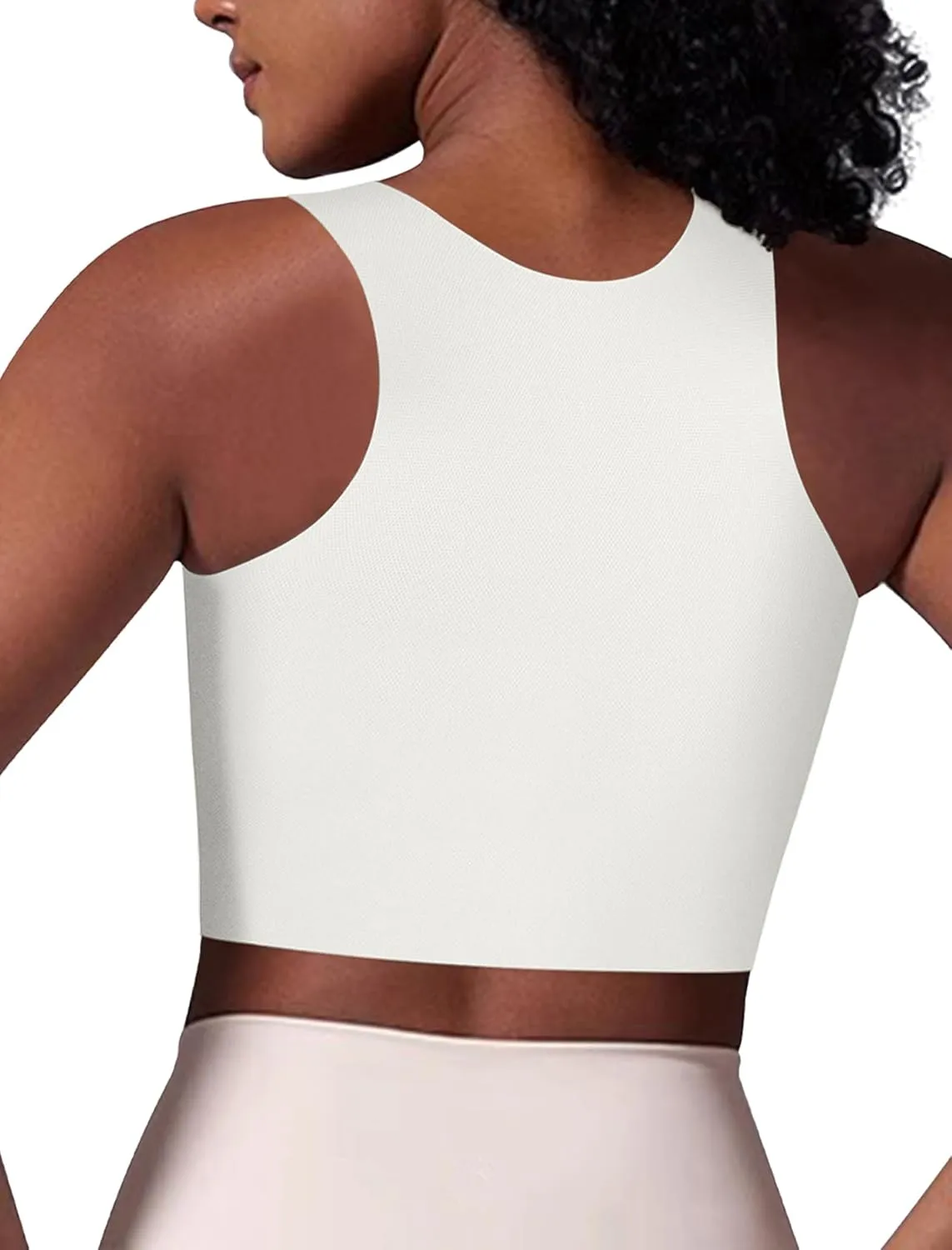 XUJI Seamless Chest Binder Women FTM Transgender Wireless Binder Sport Compression Bra Pullover Tank Top