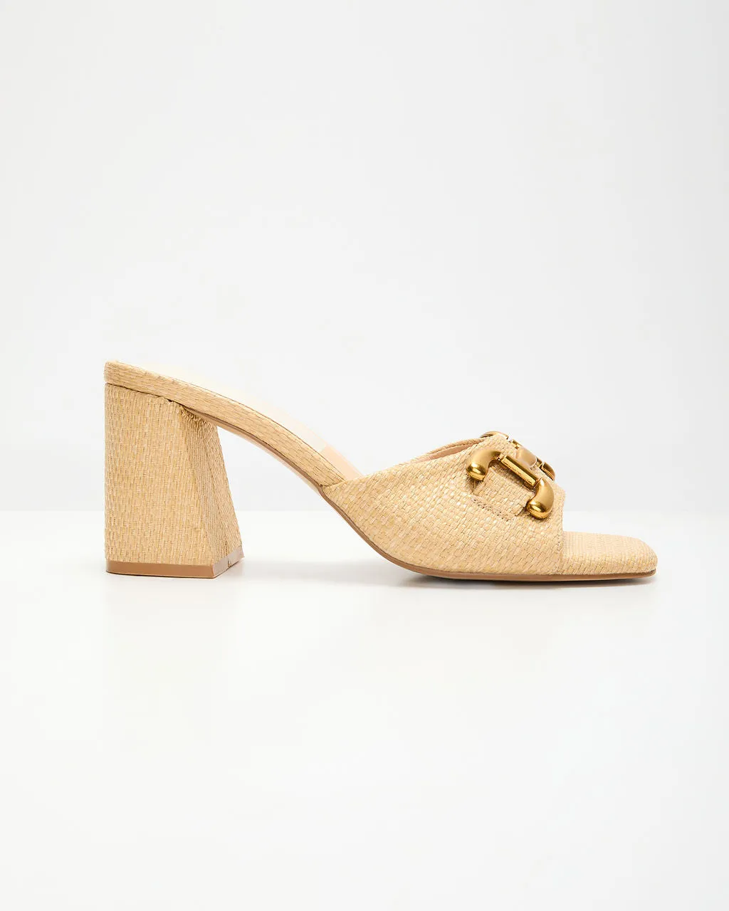 Yarah Raffia Horsebit Mule