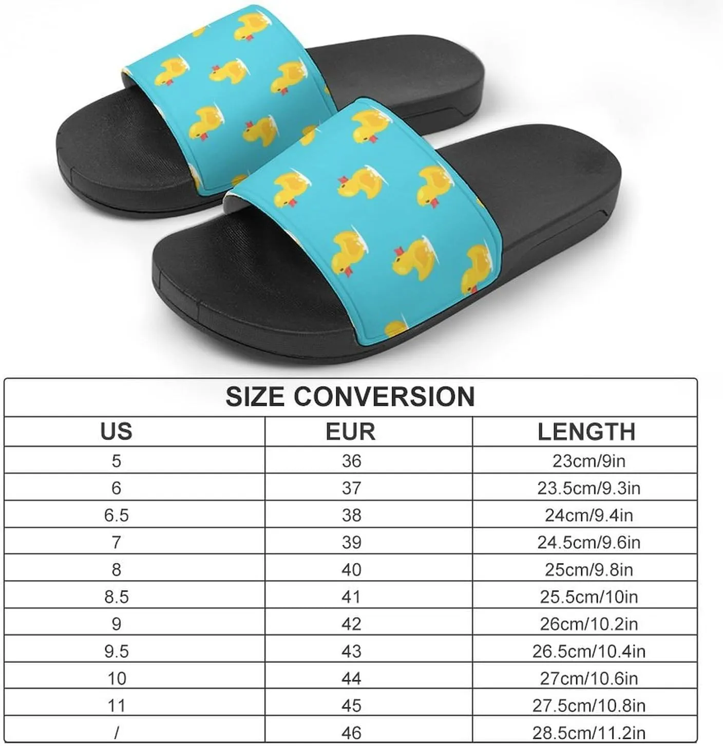 Yellow Rubber Duck House Slippers for Women Men Shower Slides Bathroom Sandals