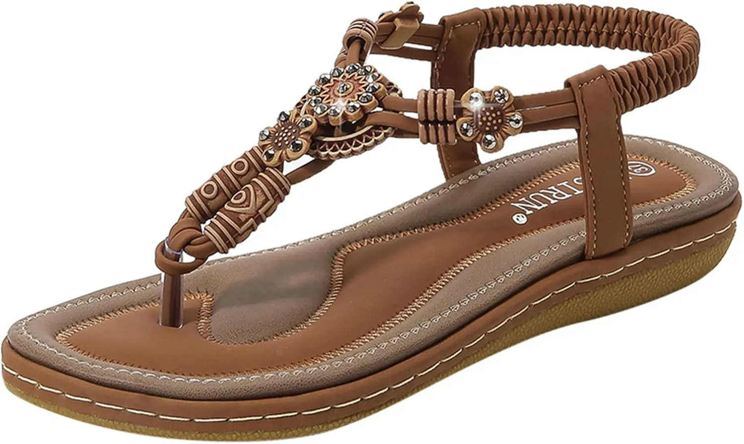 Yoga Mat Comfortable Flat Sandal for Women Fashion Versatile Leather Cool Shoes Soft Soled Sandals for Women