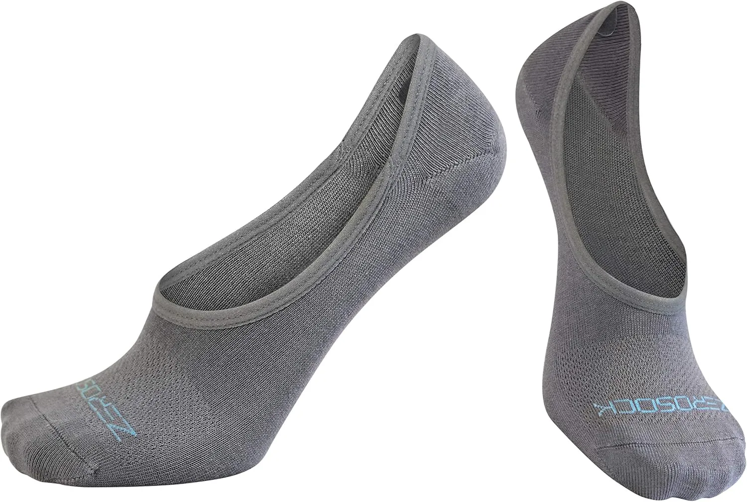ZeroSock Bamboo Viscose Super Low Invisible Socks With Mesh Ventilation with Anti-Slip Gel Heel Grip (4 Pairs Per Box)