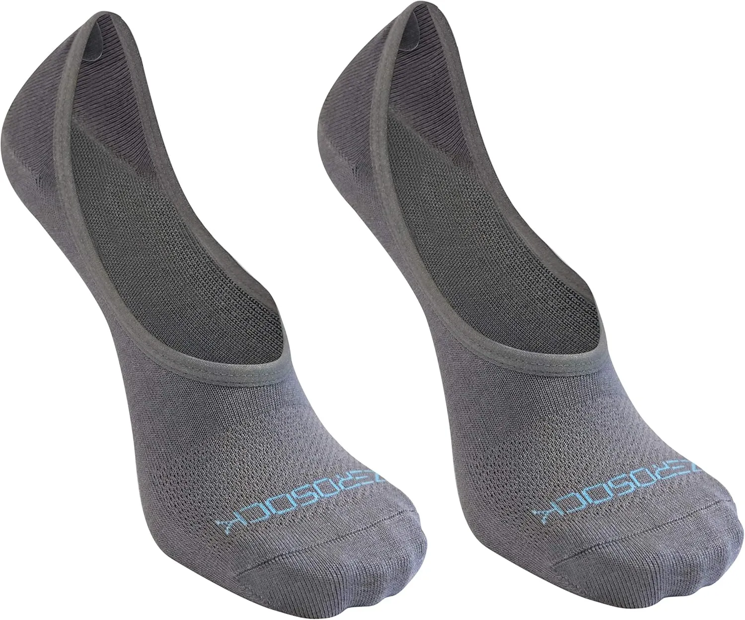 ZeroSock Bamboo Viscose Super Low Invisible Socks With Mesh Ventilation with Anti-Slip Gel Heel Grip (4 Pairs Per Box)