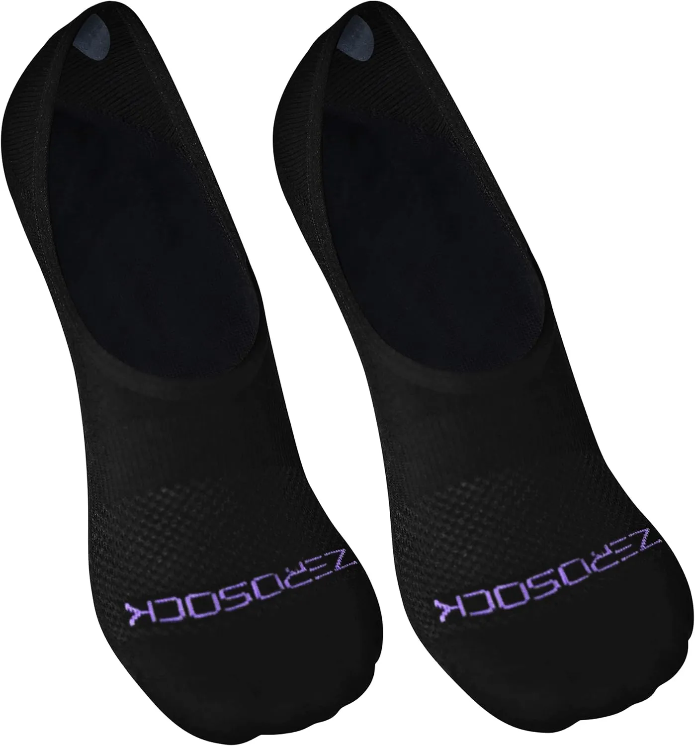 ZeroSock Bamboo Viscose Super Low Invisible Socks With Mesh Ventilation with Anti-Slip Gel Heel Grip (4 Pairs Per Box)