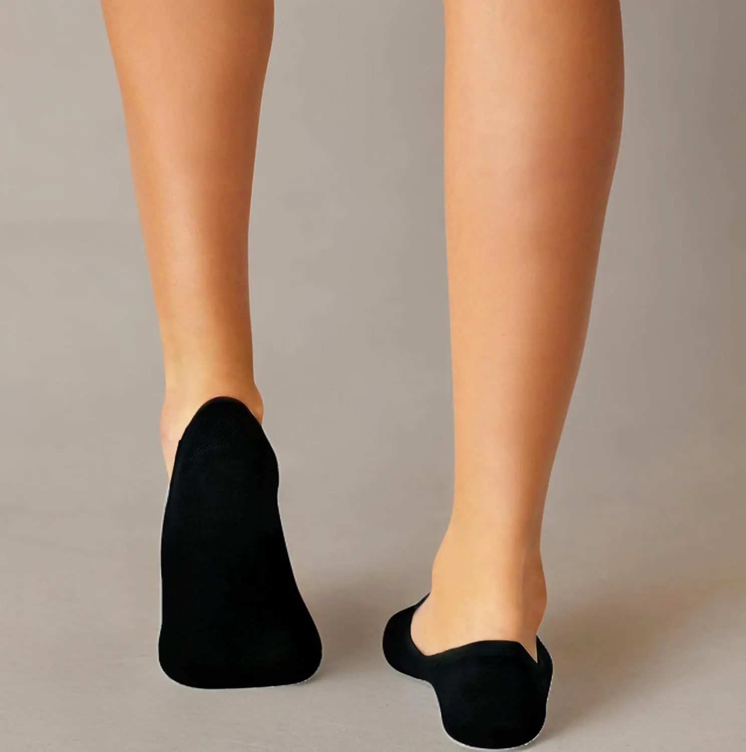 ZeroSock Bamboo Viscose Super Low Invisible Socks With Mesh Ventilation with Anti-Slip Gel Heel Grip (4 Pairs Per Box)