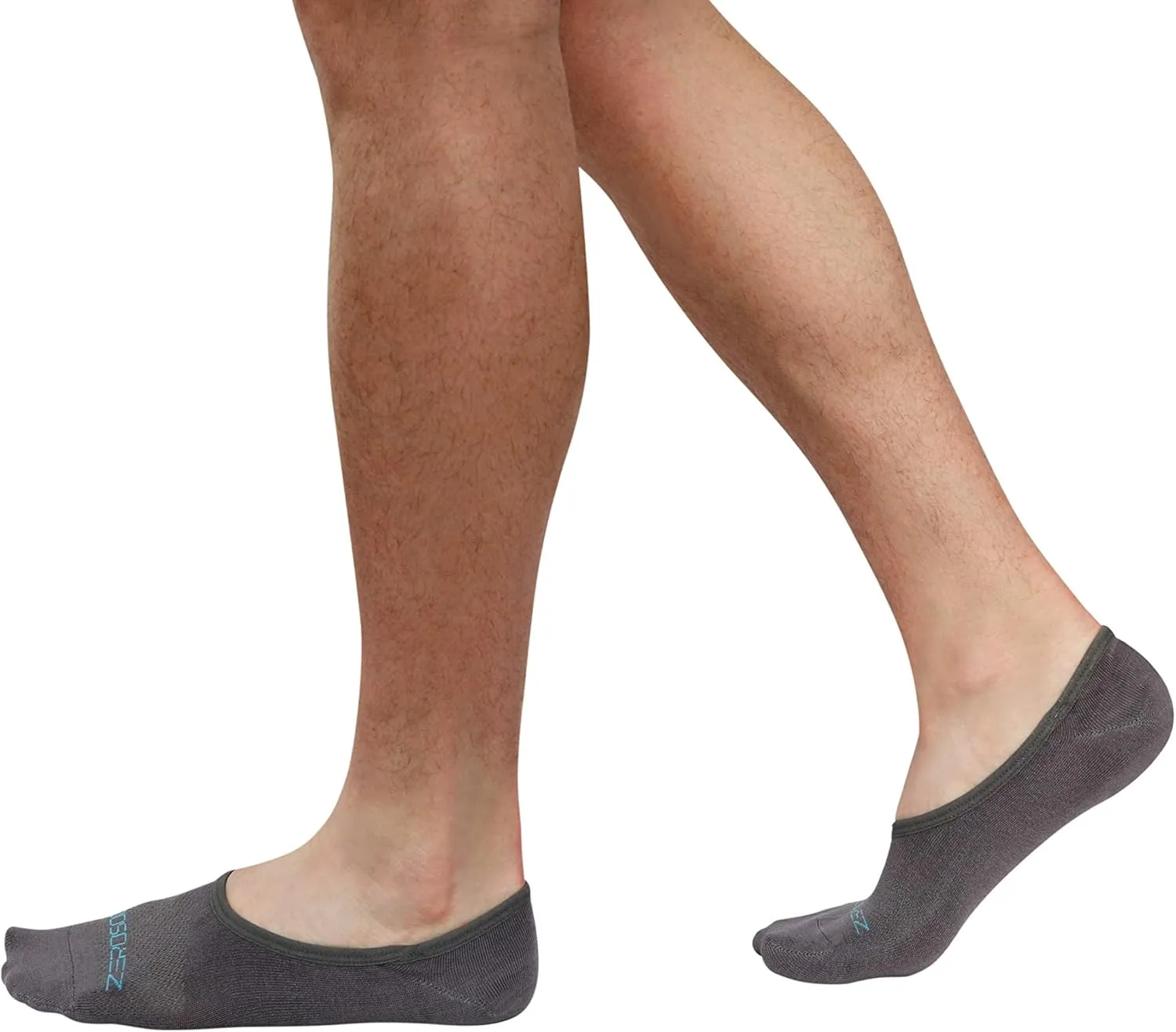 ZeroSock Bamboo Viscose Super Low Invisible Socks With Mesh Ventilation with Anti-Slip Gel Heel Grip (4 Pairs Per Box)